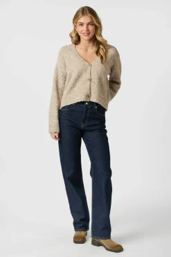 Discount Neo Noir Lavanda Boucle Knit Cardigan 164894 125