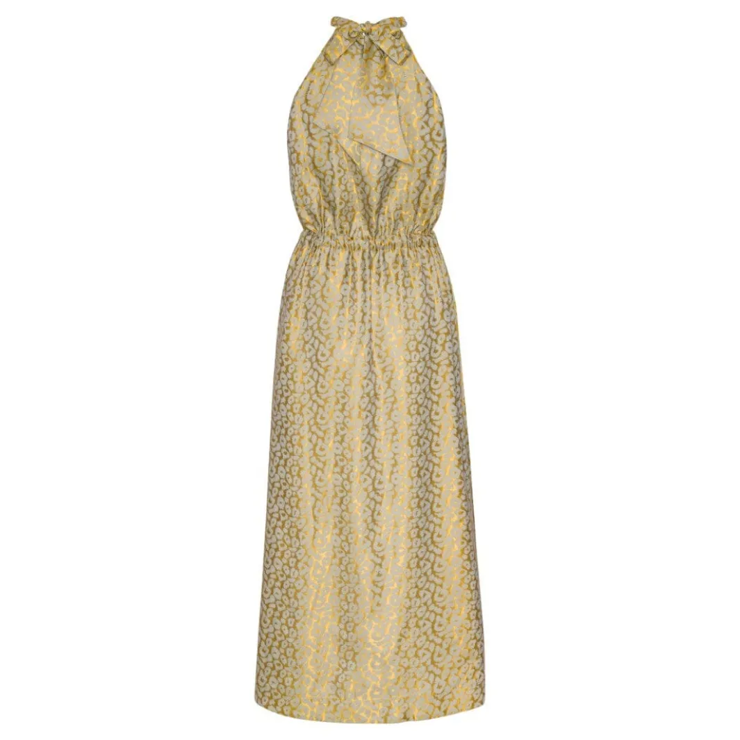 New Karmamia Layla Dress Gold Leo Silk