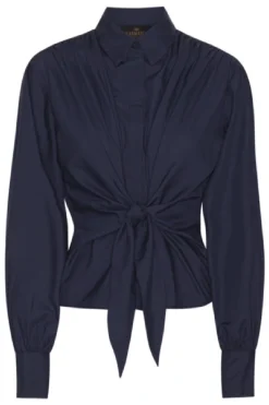 New Karmamia Lee Shirt Navy Blue Cotton