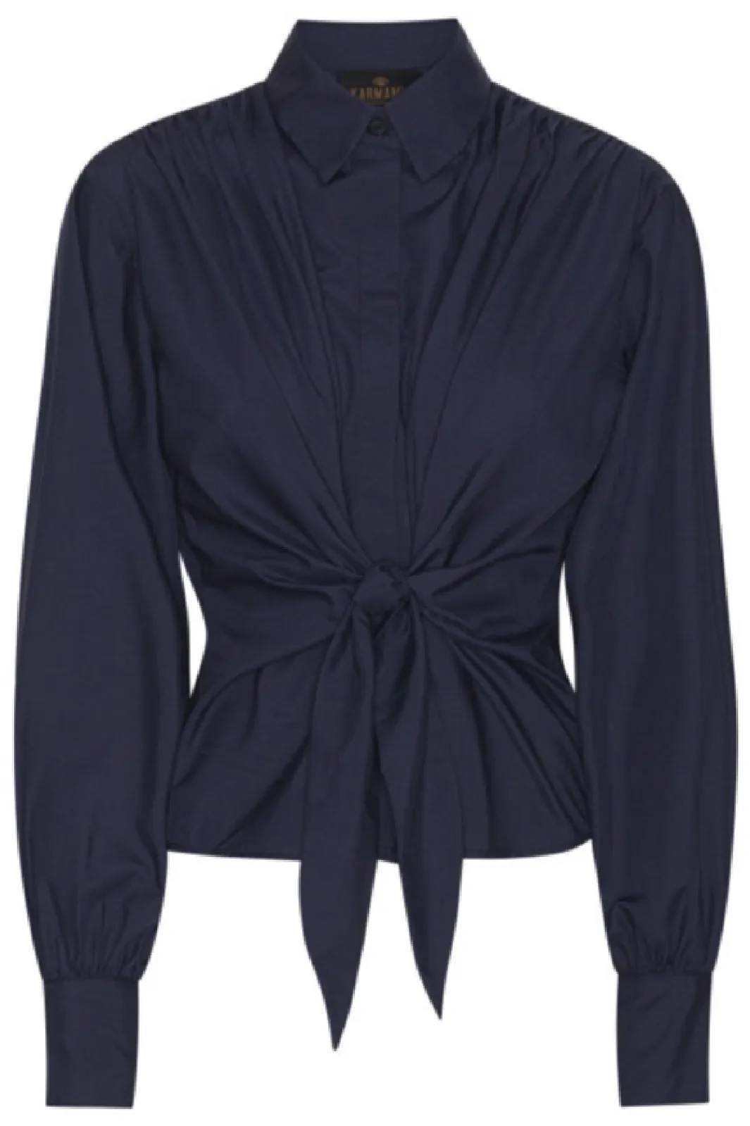 New Karmamia Lee Shirt Navy Blue Cotton