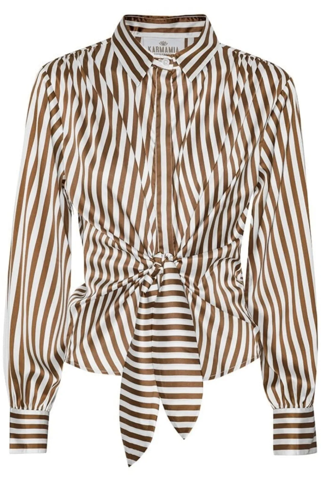 Sale Karmamia Lee Shirt 2144 Toffee Stripe