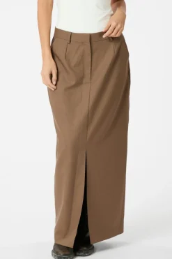 Outlet Neo Noir Leland Solid Skirt 164524 Taupe