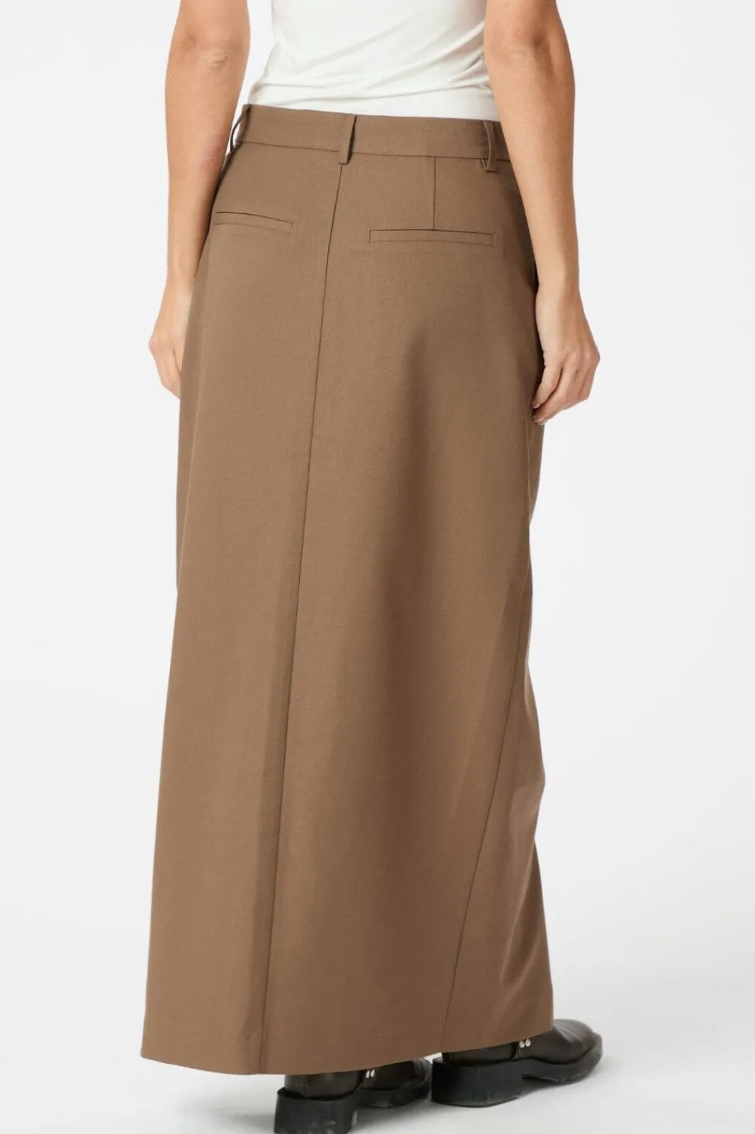 Outlet Neo Noir Leland Solid Skirt 164524 Taupe