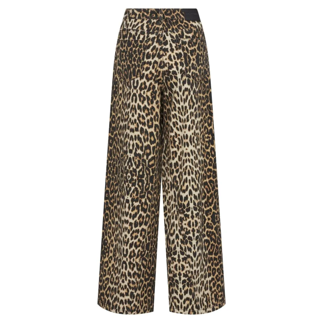 Best Co´Couture Leocc Denim Panel Pant 31229 16 Khaki
