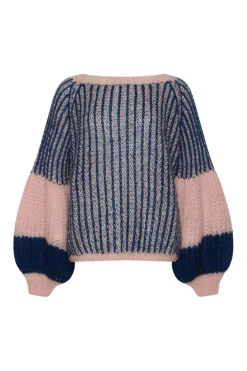 Hot Noella Liana Knit Sweater Rose/Navy