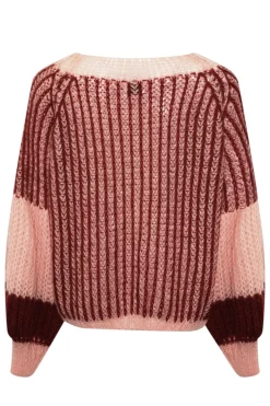 Outlet Noella Liana Knit Sweater 1287 Rust Blush Combo