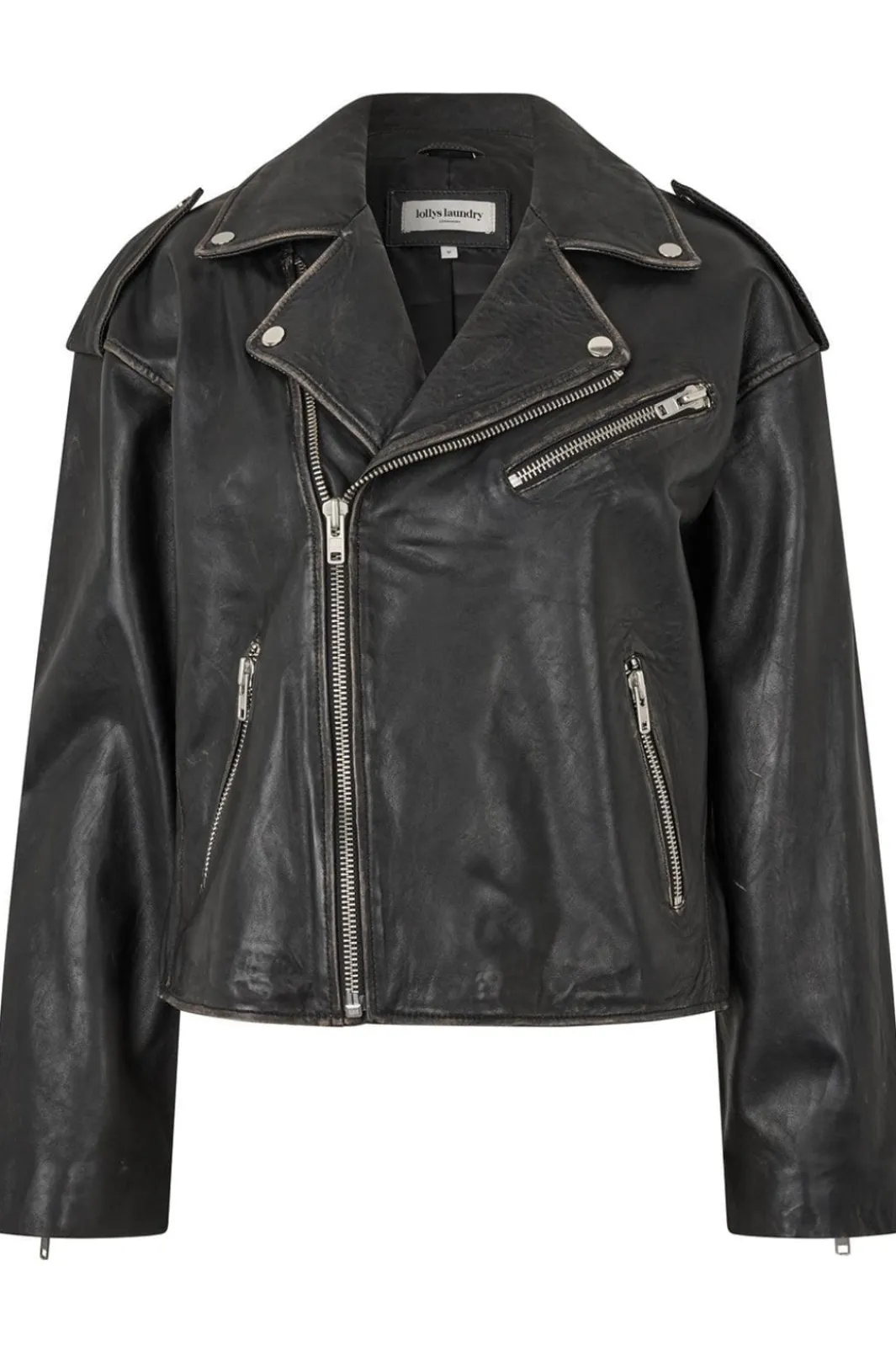 Outlet Lollys Laundry Lilll Leather Jacket 99 Black