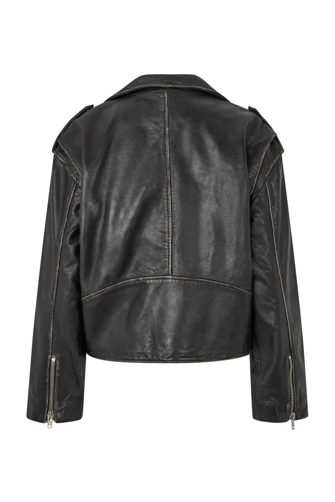 Outlet Lollys Laundry Lilll Leather Jacket 99 Black