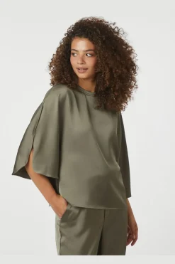 Online Neo Noir Liora Heavy Sateen Blouse 165567 255