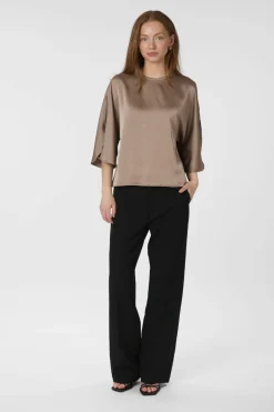 Clearance Neo Noir Liora Heavy Sateen Blouse 165567 811