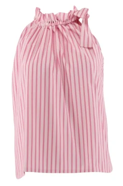 Clearance Continue Liva Poplin Stripe 14906 Pink Stripe