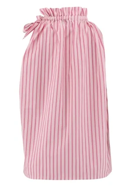 Clearance Continue Liva Poplin Stripe 14906 Pink Stripe