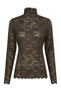 Sale Neo Noir Liza Laceflower Blouse 161473 584