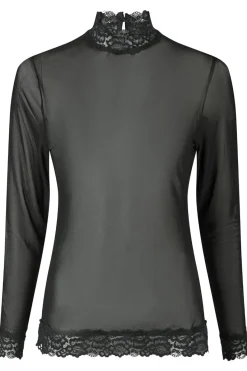 Hot Neo Noir Liza Mesh Lace Blouse 164281 Black
