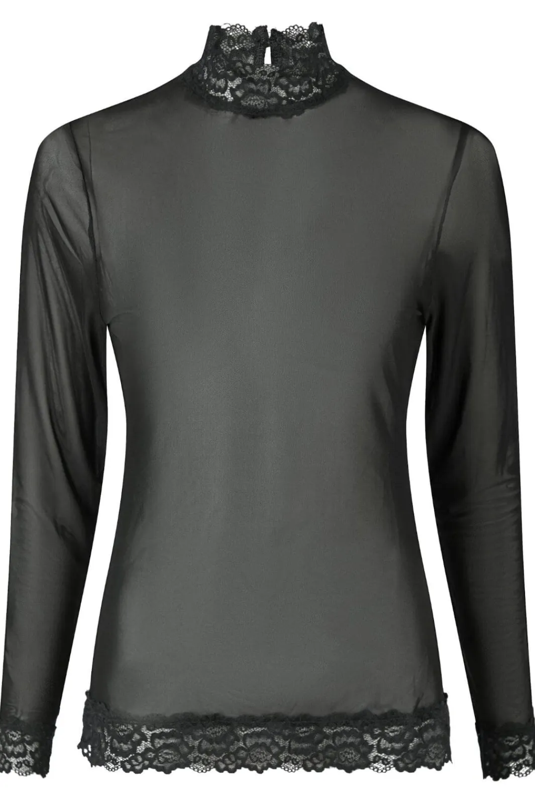 Hot Neo Noir Liza Mesh Lace Blouse 164281 Black