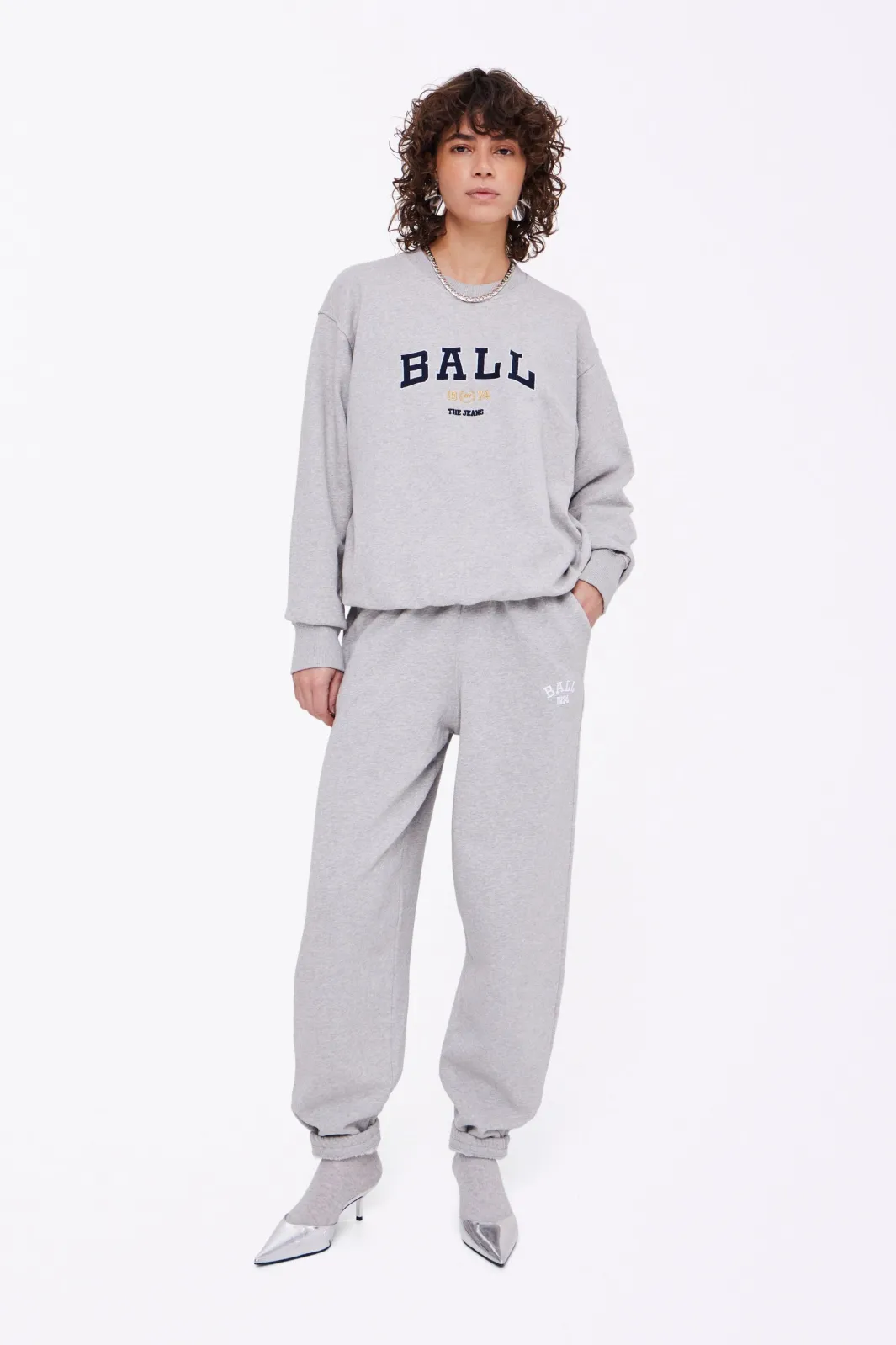 Sale Ball Ltaylor Sweatshirt 204054 Medium Grey Melange