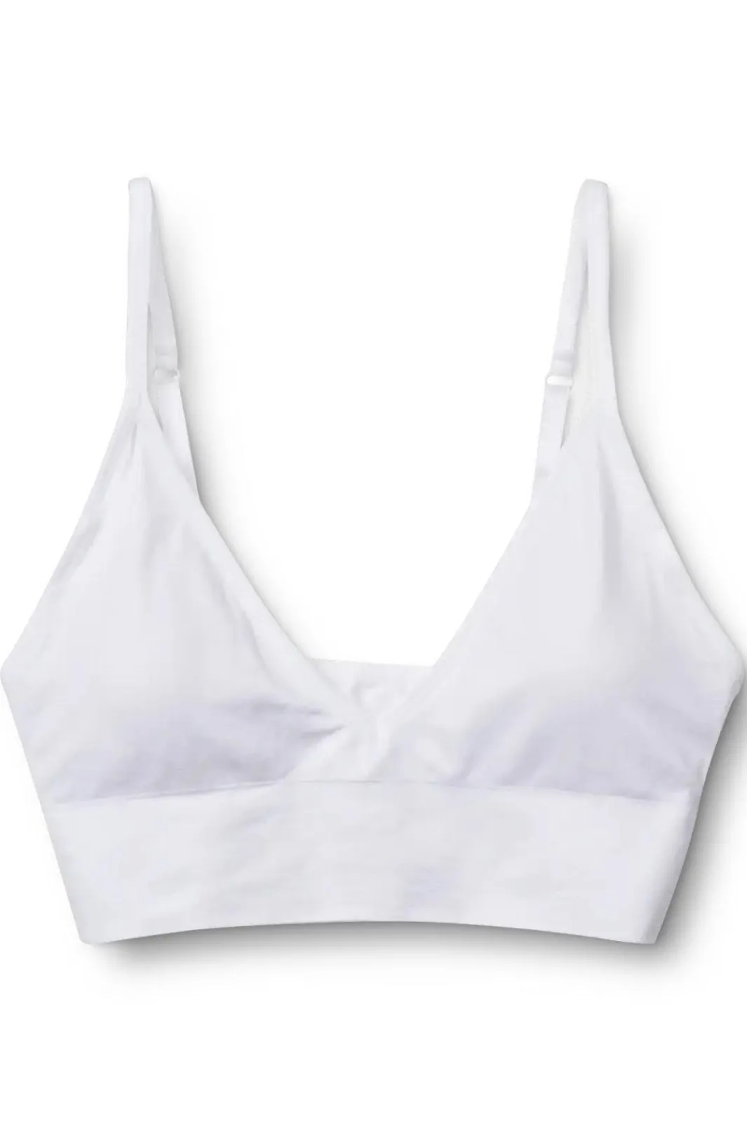 Hot Molly&My Wardrobe Luise Bra Top Narrow Strap W. Padding White