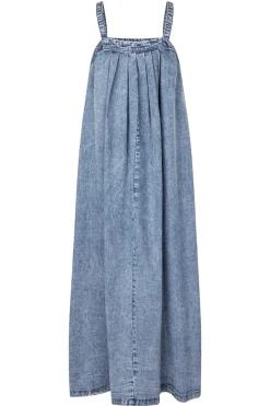 Best Lollys Laundry Lungoll Maxi Dress Sl25205-3002 100 Washed Denim