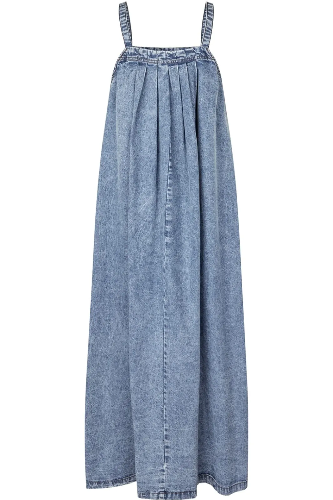 Best Lollys Laundry Lungoll Maxi Dress Sl25205-3002 100 Washed Denim