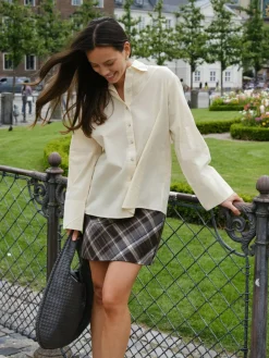 Discount Neo Noir Lunna Check Skirt 165705 210