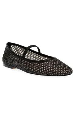 Online Steve Madden Majorca Ballerina SM11003686 00S Blk Raffia
