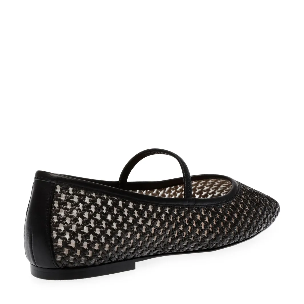Online Steve Madden Majorca Ballerina SM11003686 00S Blk Raffia