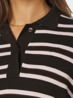 Online Neo Noir Mala Polo Knit Blouse 167213 676