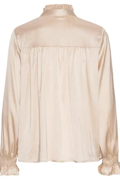 Discount Continue Malika Pleat L/S Champagne