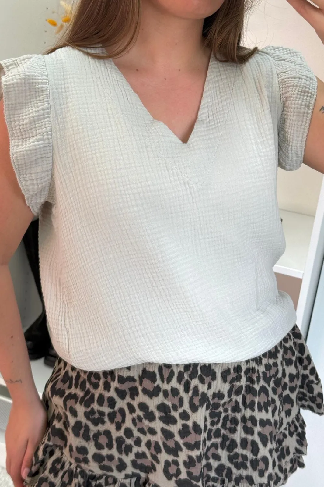 Online A-bee Malou Top Beige