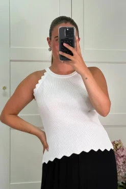 A-bee Manon Top White
