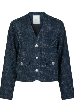 New Neo Noir Manua Denim Structure Jacket 164145 534