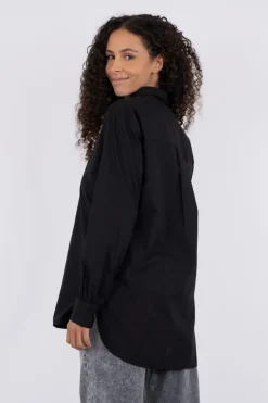 Best Neo Noir Margit C Poplin Shirt Black