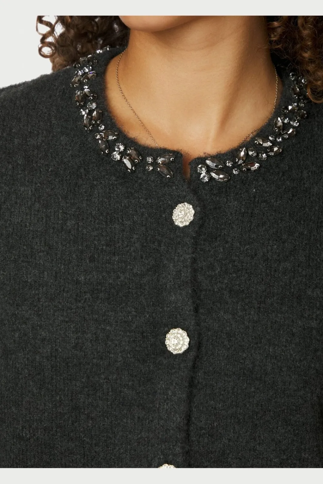 Outlet Neo Noir Marie Stone Knit Cardigan 163850 132