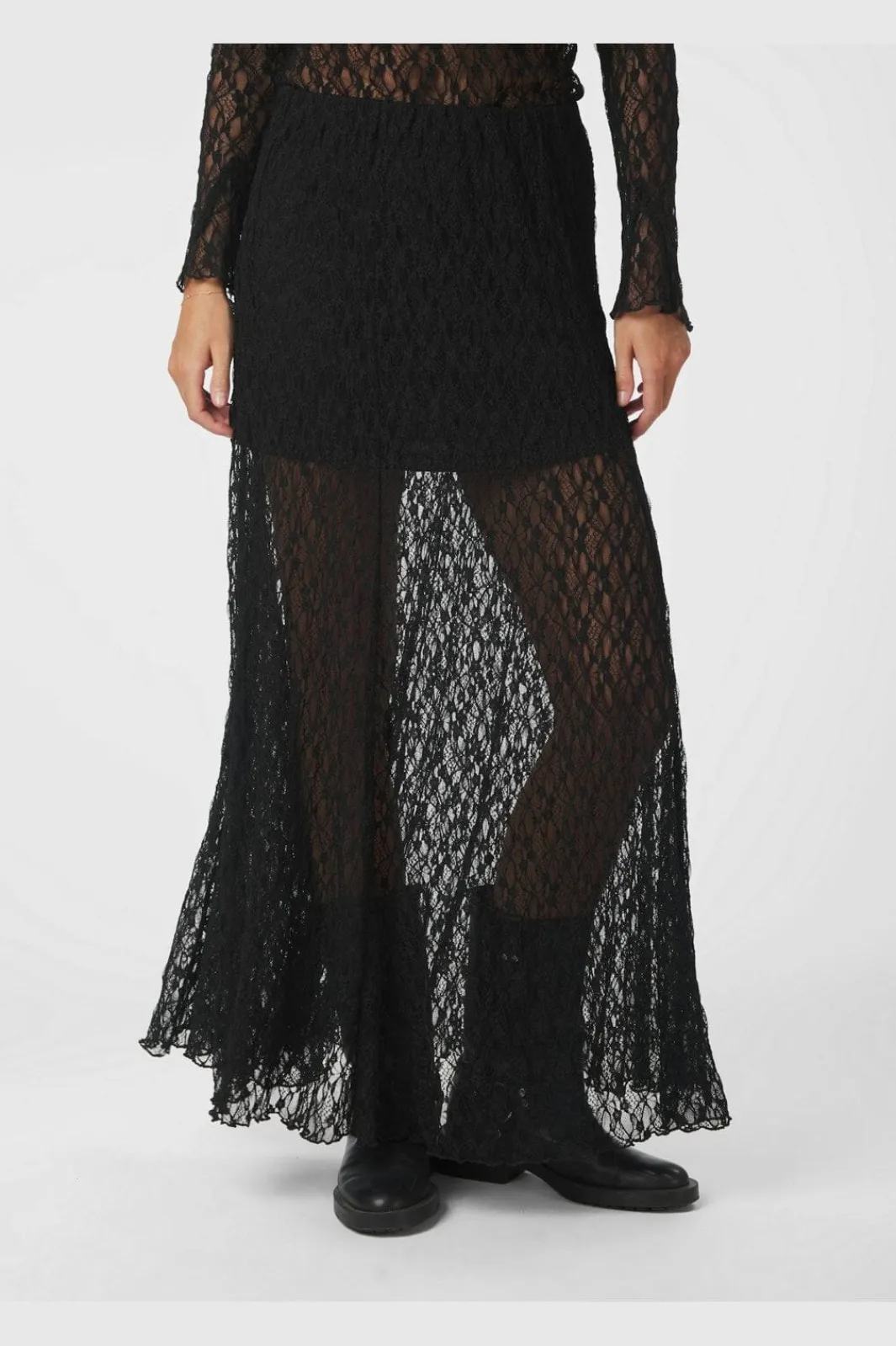 Sale Neo Noir Mariya Lace Skirt 165926 100