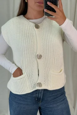Outlet A-bee Marya Vest White