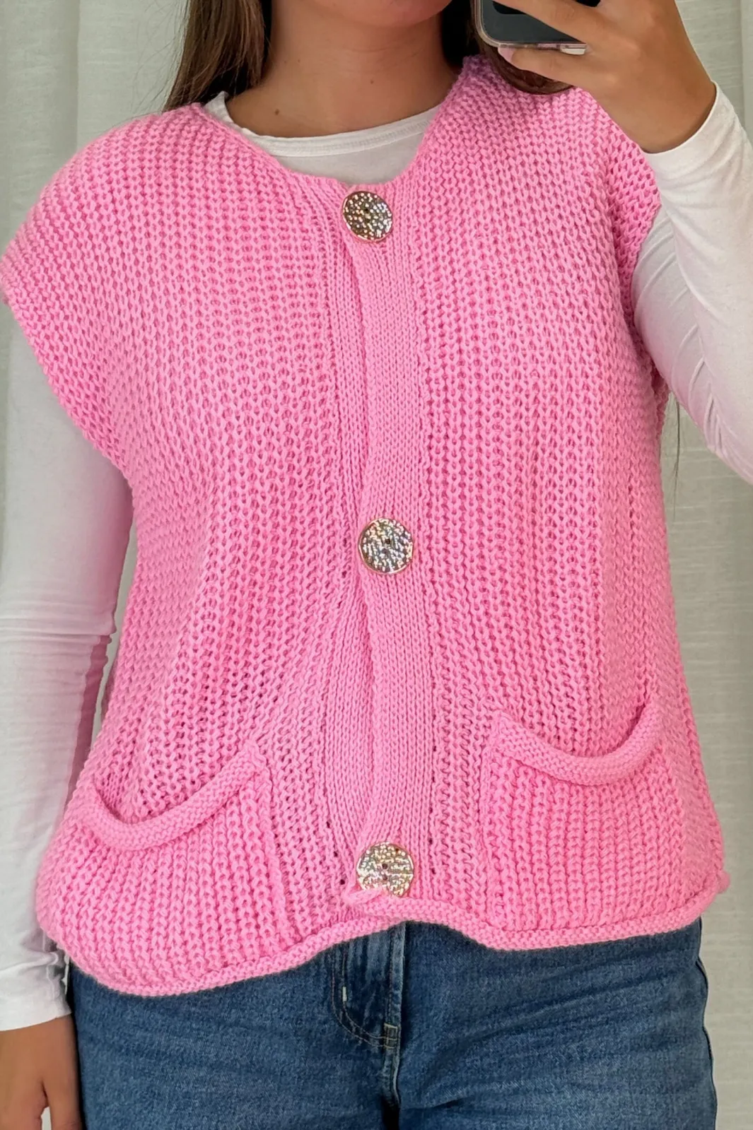 New A-bee Marya Vest Pink