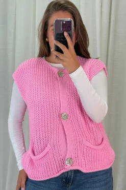 New A-bee Marya Vest Pink