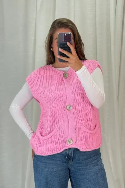 New A-bee Marya Vest Pink