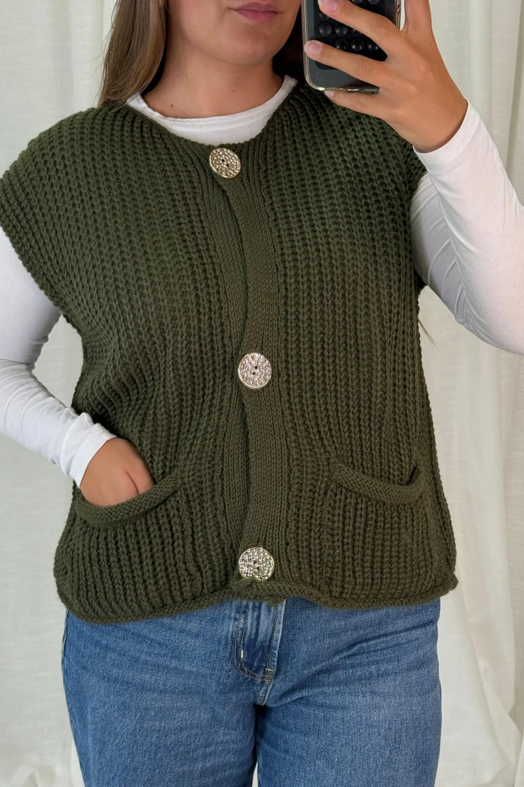 Online A-bee Marya Vest Khaki