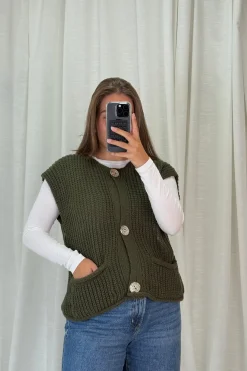 Online A-bee Marya Vest Khaki