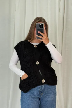 Best A-bee Marya Vest Black