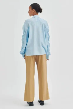 Outlet Second Female Masman Sculptured Shirt Blue