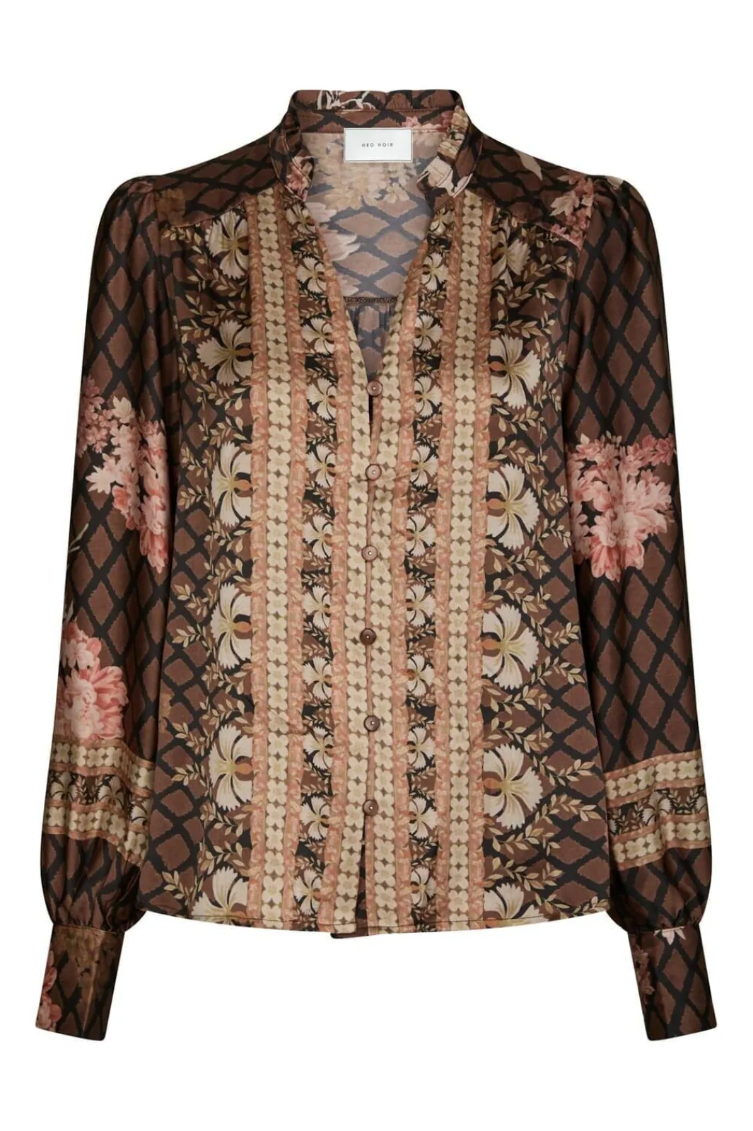 Online Neo Noir Massima Botanical Border Blouse 167029 100