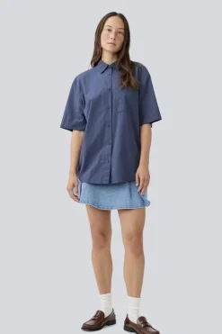 Best Modström Maudemd Ss Shirt 3354 Ombre Blue