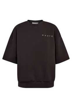 Sale Haute L'Amitié Maxi Split Ss Logo Sweat HL10461 Antracit