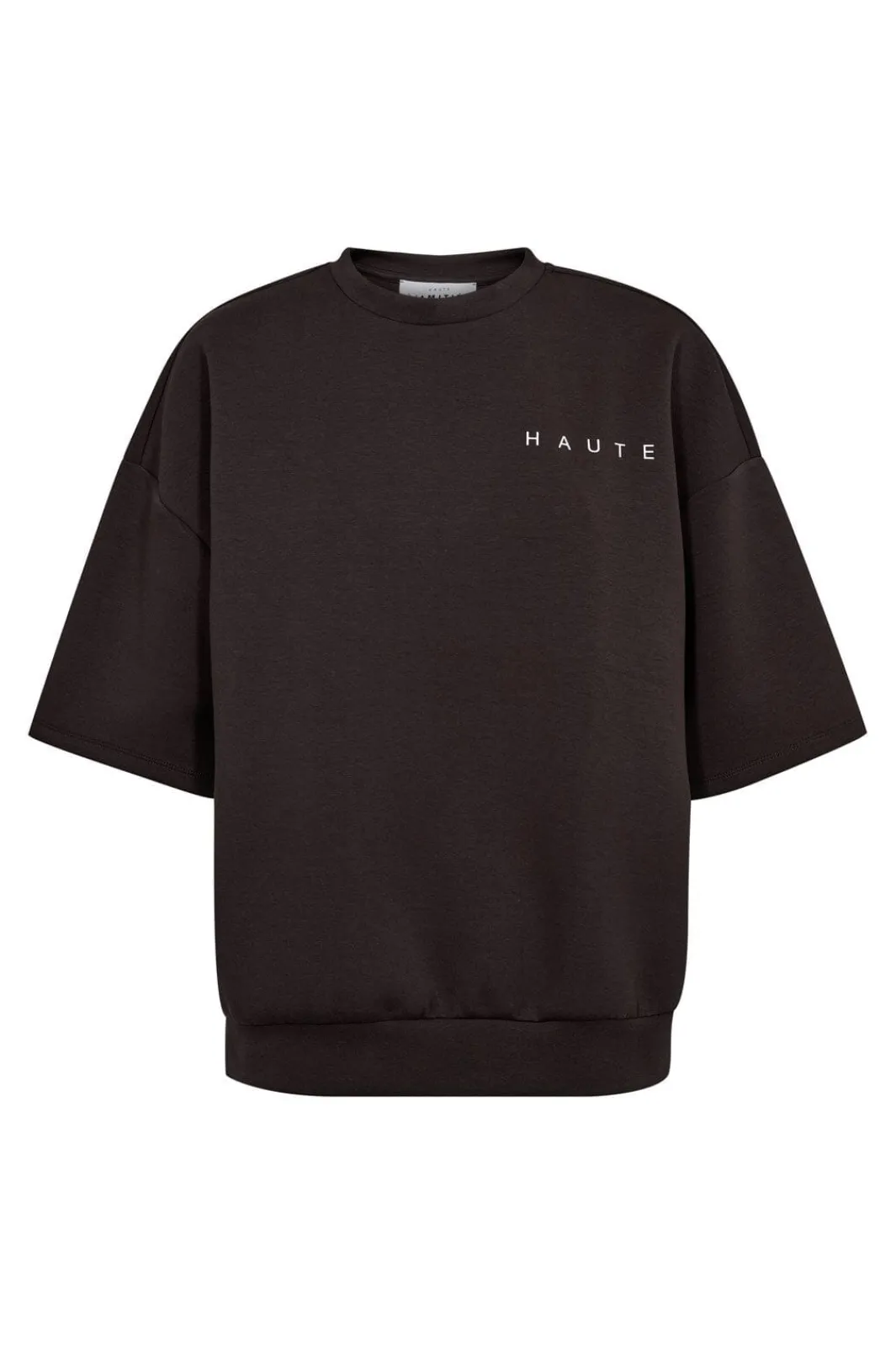 Sale Haute L'Amitié Maxi Split Ss Logo Sweat HL10461 Antracit