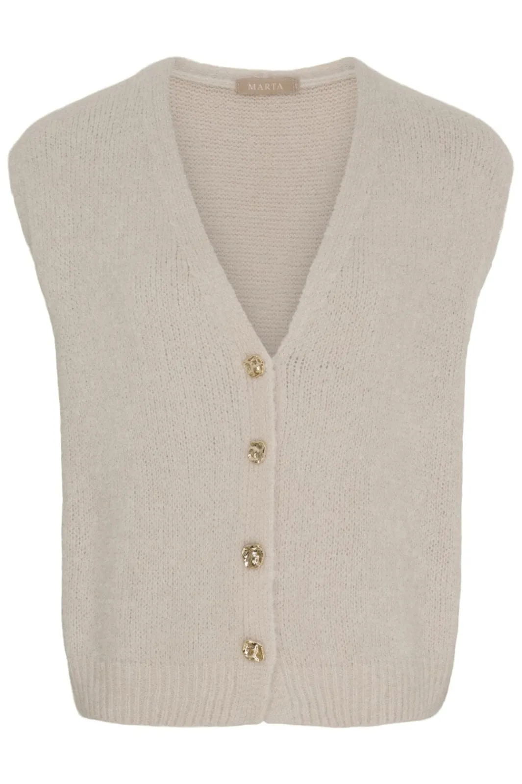 Marta Du Chateau Mdcamara Vest 5215 Beige