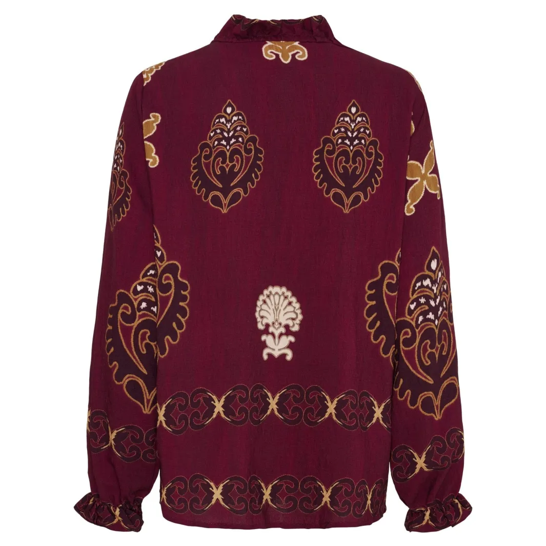 Discount Marta Du Chateau Mdcbrook Shirt 7648 Bordeaux3257Tpk