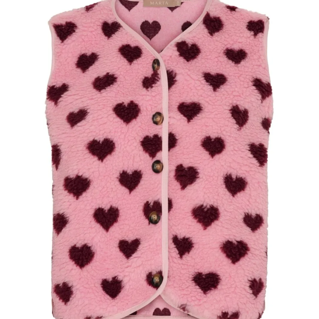 Outlet Marta Du Chateau Mdcdahlia Vest 25710 Rosa/Bordeaux