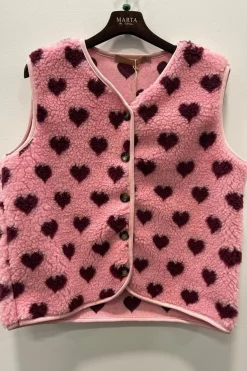 Outlet Marta Du Chateau Mdcdahlia Vest 25710 Rosa/Bordeaux